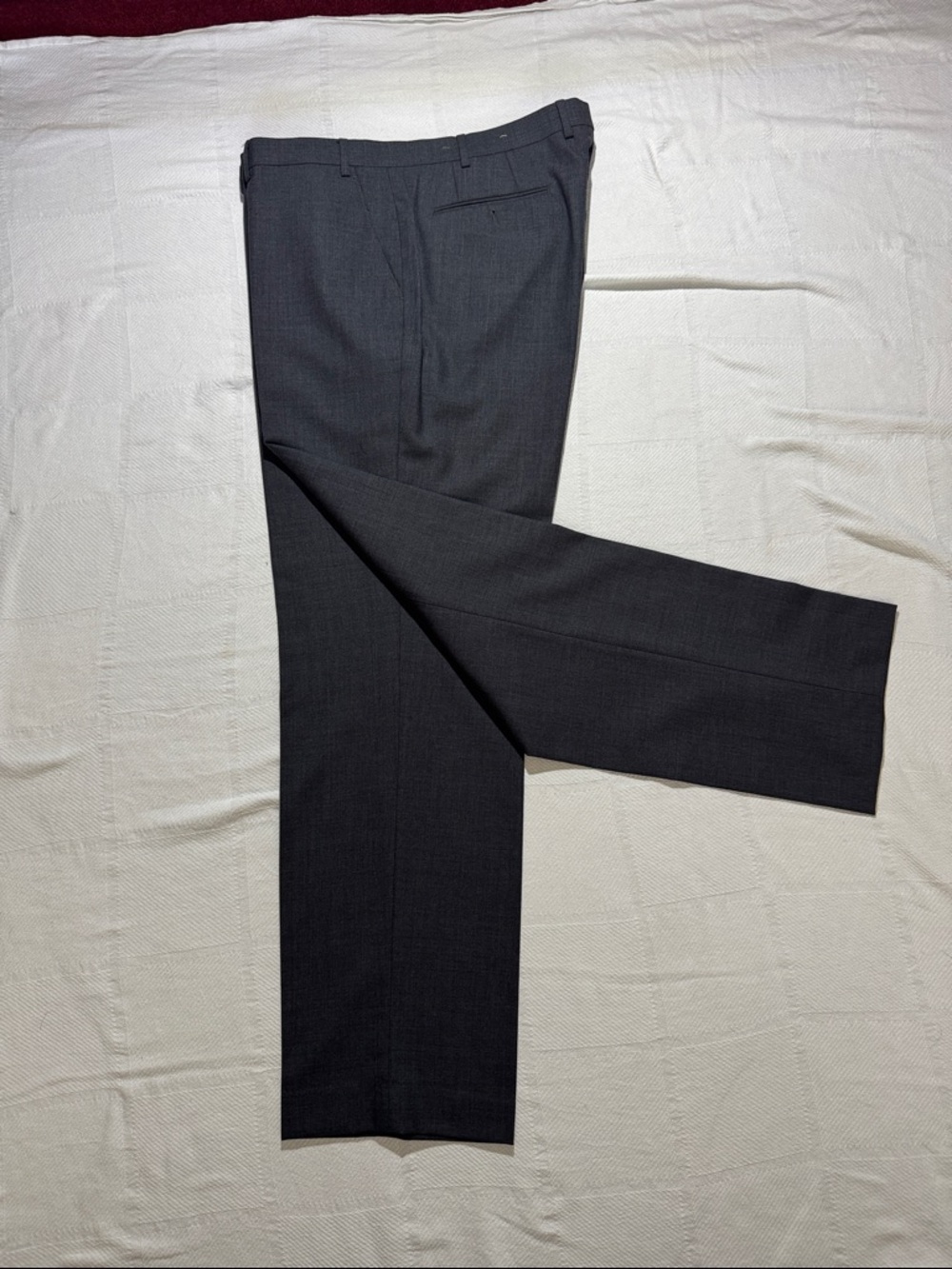 Ralph Lauren 100% wool Slim Fit charcoal gray Dress Pants, 38 x 34